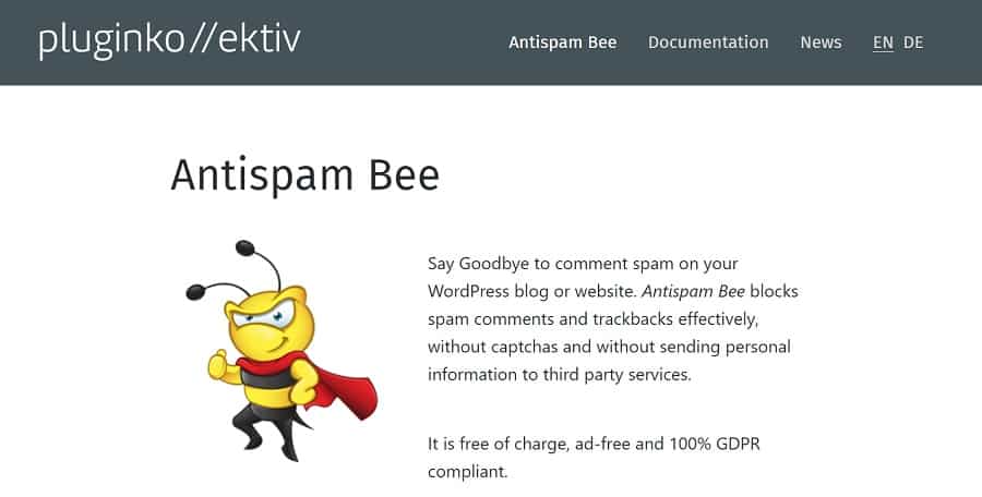 antispam bee screenshot