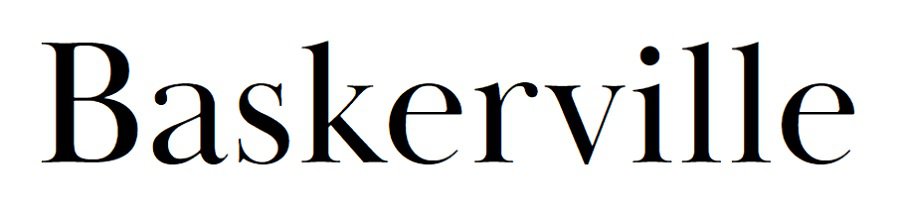 most popular serif fonts baskerville