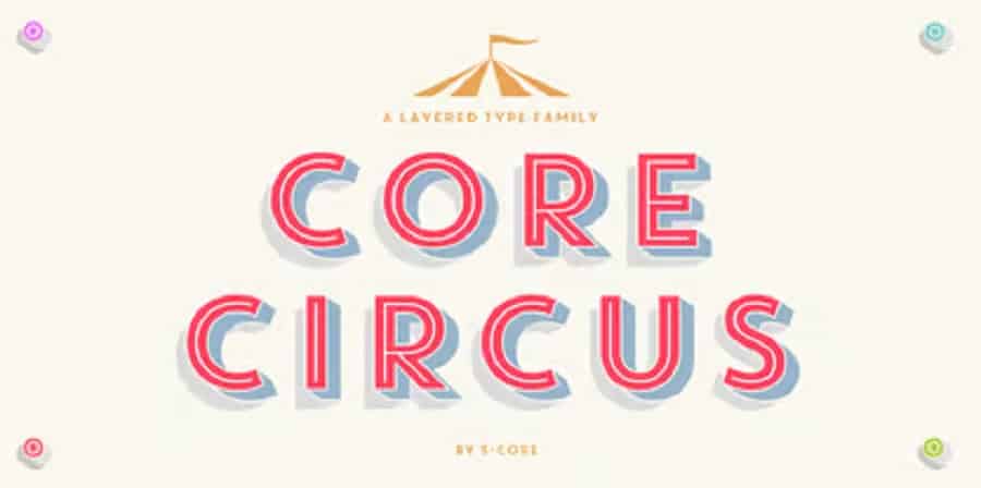 core circus font example