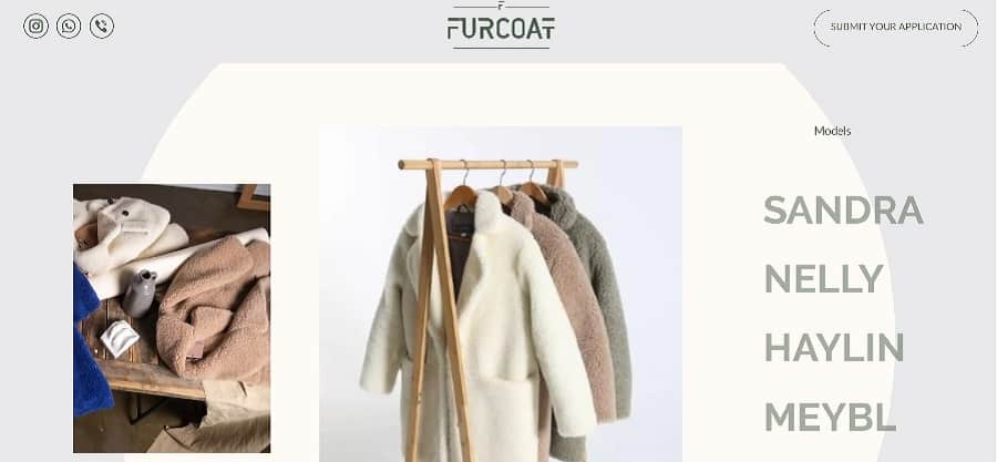 furcoat parts of a website