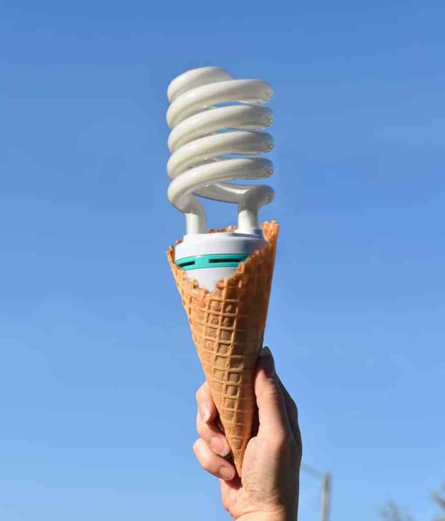 weird stock photos light bulb in cone