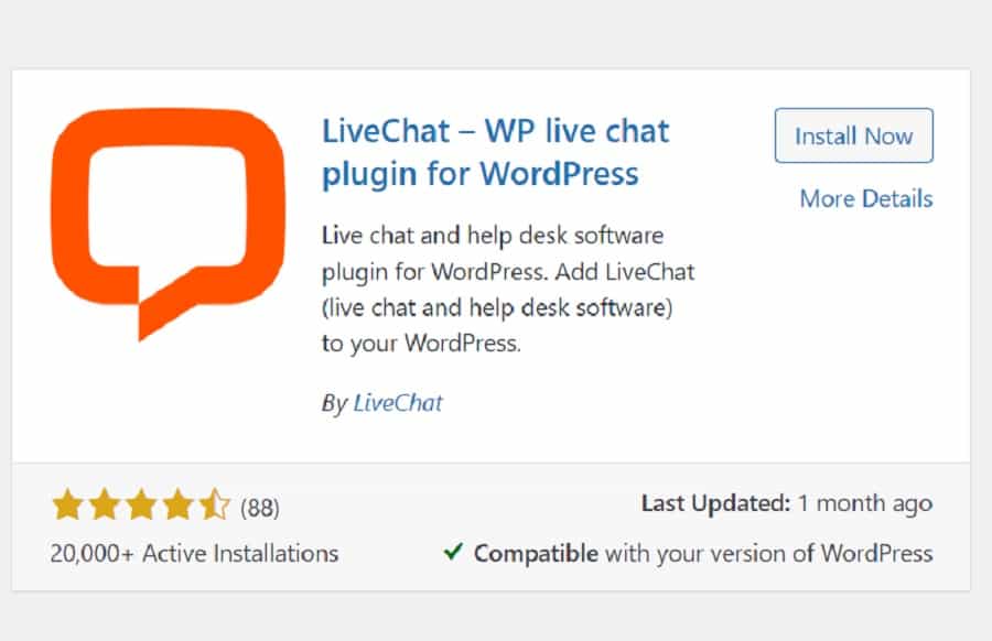 install livechat