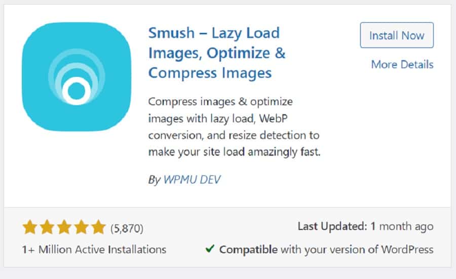 smush install page