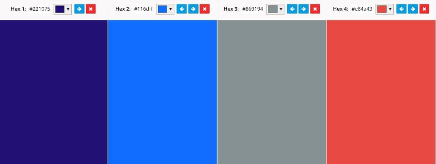 best color schemes for websites example veronica solomon hex codes