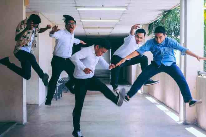employees jumping for joy over new workforce trends